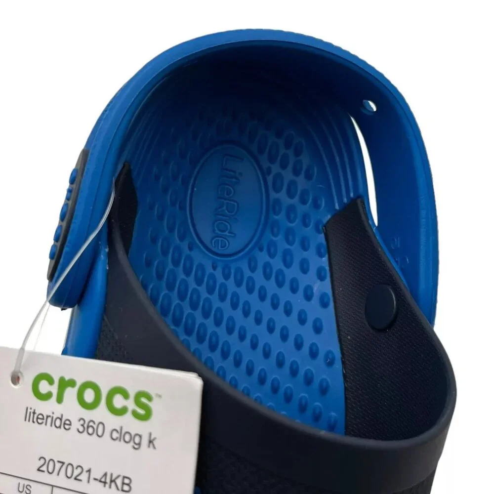 Crocs LiteRide Little Girls Slip-on Clogs Size 13 Navy Water Friendly & Comfy - Picture 16 of 16